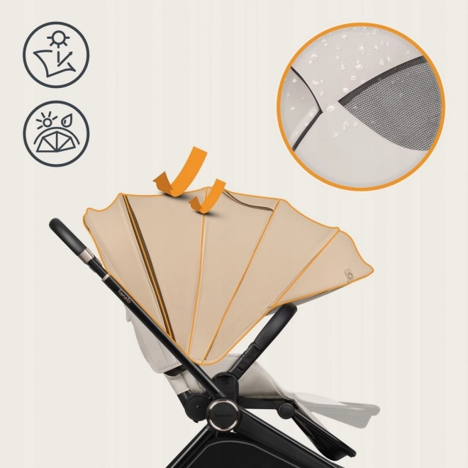 Lionelo kombinierter Kinderwagen Mika Plus 3v1 Beige