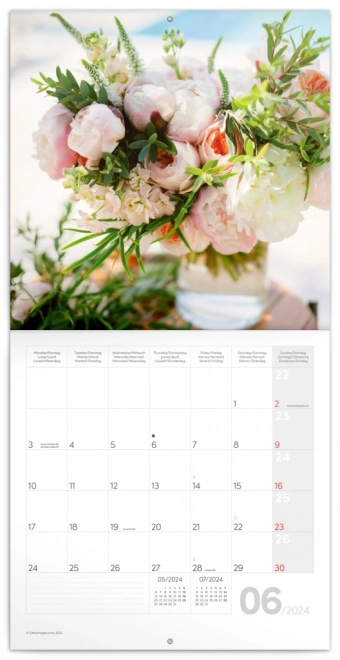 Notizkalender Blumen 2024