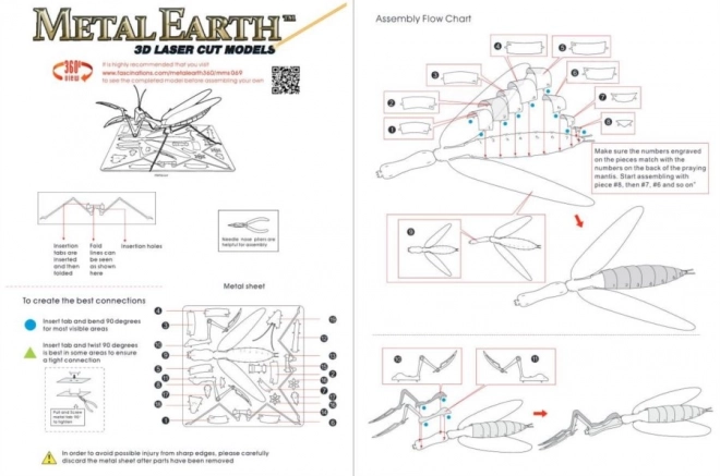 Praying Mantis 3D-Puzzle von Metal Earth