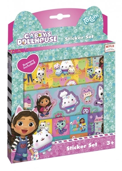 Gabby's Dollhouse Geschenkbox mit Aufklebern