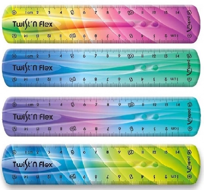 Maped Lineal Twist'n Flex Regenbogen 15 cm