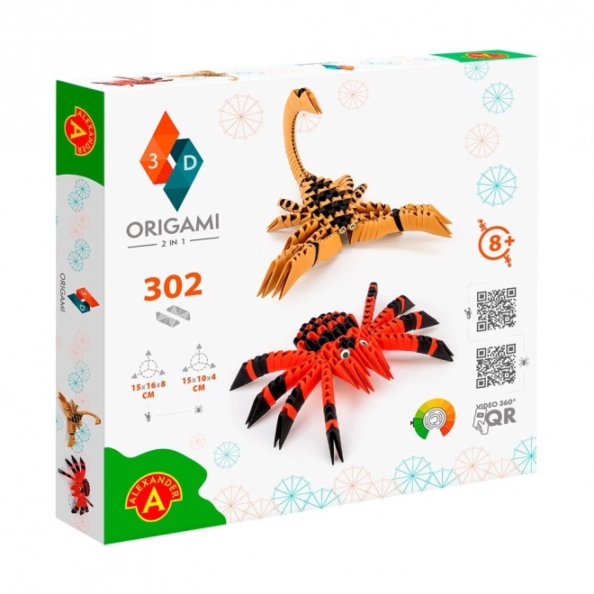 Alexander Origami 3D Bastelset Spinne und Skorpion