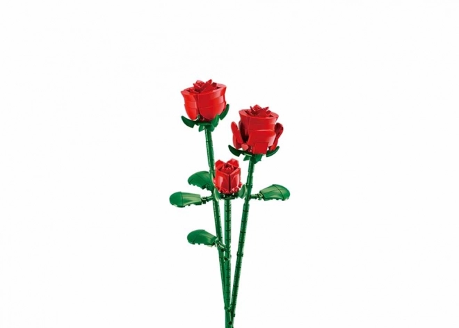 Sluban Rote Rose in Vase Blumenbausatz