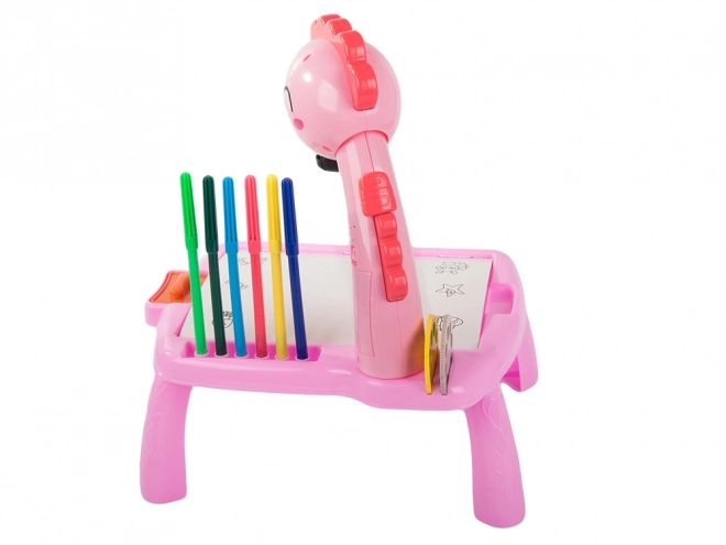 Projektor Tisch mit Zeichnen und Marker für Kinder