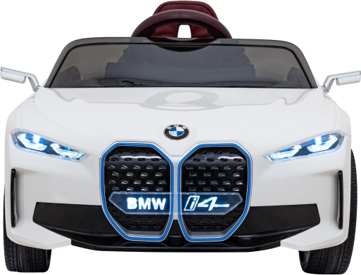 Elektrisches Kinderauto BMW i4 mit Fernsteuerung – Weiß