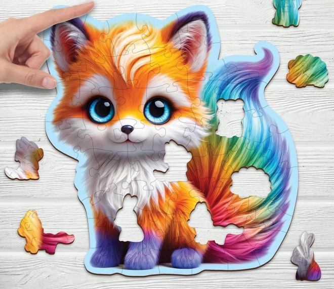 Holzpuzzle Niedlicher Fuchs 50 Teile von Wooden City