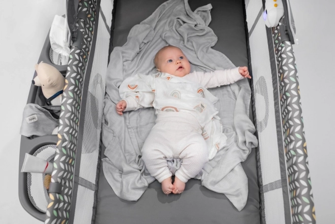 Lionelo Thermoregulierende Babydecke Grey Stone