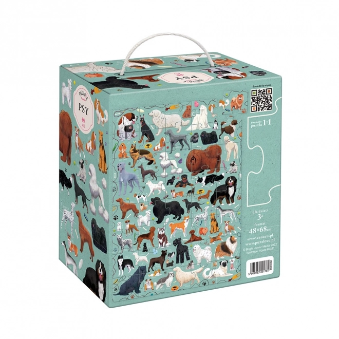 Puzzleset mit 40 Teilen - Hunde