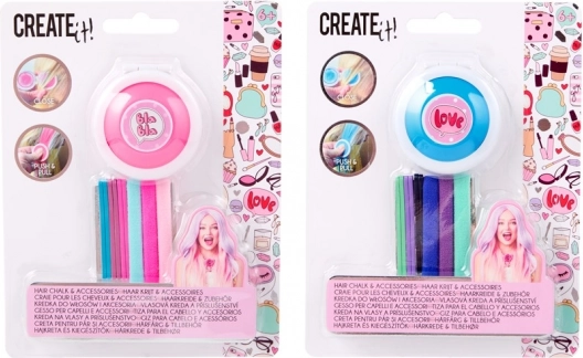 Set Haarkreide und Haaraccessoires für Kinder