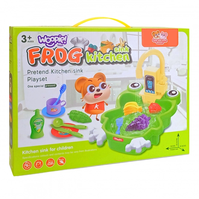 Woopie Küchenspüle Frosch mit Wasserfunktion