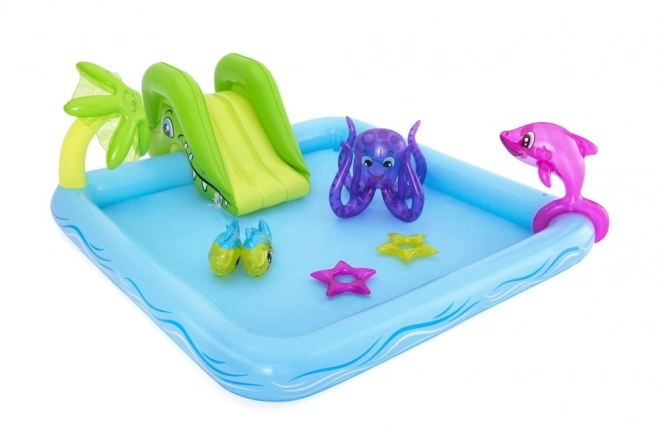 Bestway Garten Spielplatz Fantastisches Aquarium mit Rutsche