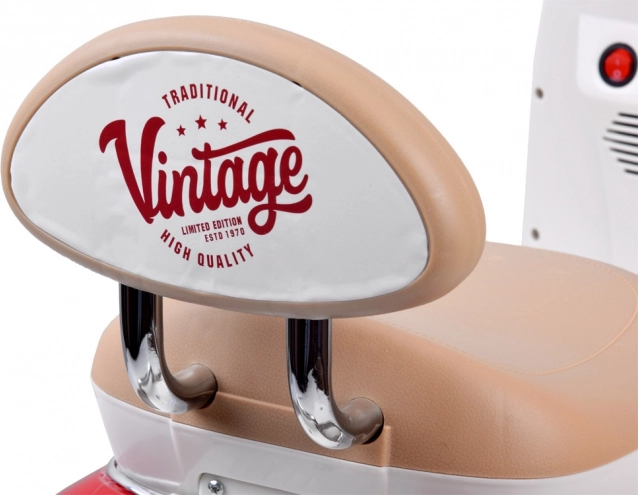 Klassischer elektrischer Kinderscooter orange – Rot