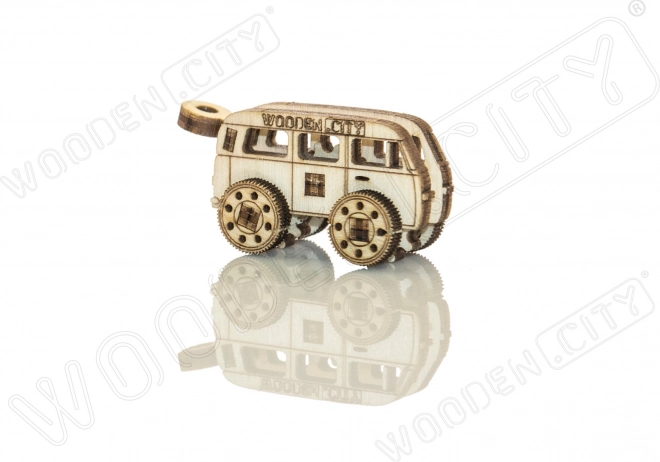 Hölzernes 3D-Puzzle Mini-Set Widgets: Historische Fahrzeuge