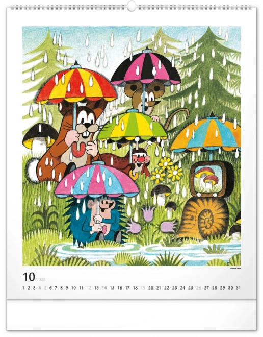 Wandkalender Kleine Maulwurf 2025