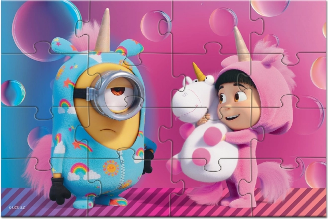 Magnetisches Puzzle Minions Einhörner