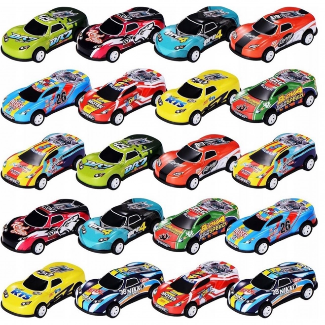 Woopie Rennauto-Set mit Tragetasche und Spielmatte