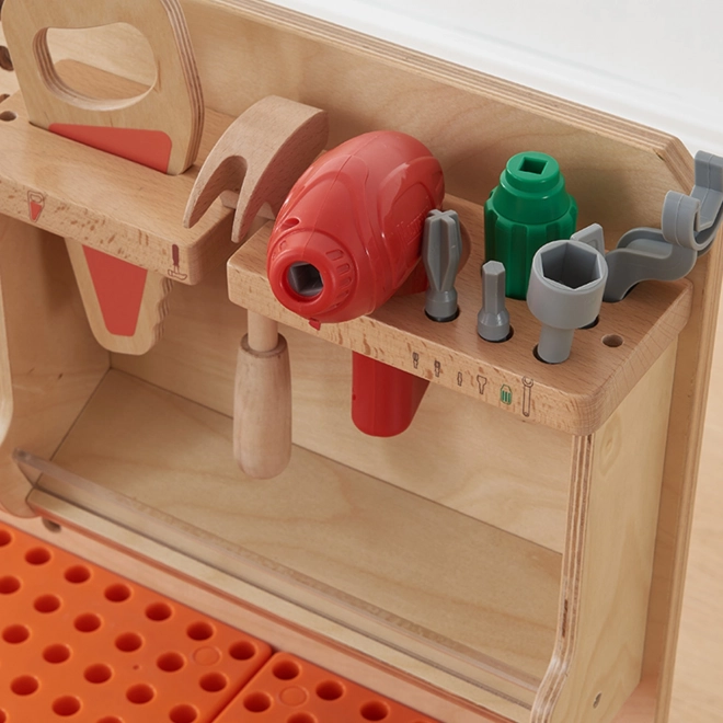 Holzwerkstatt XXL Montessori STEM mit Werkzeugen MASTERKIDZ