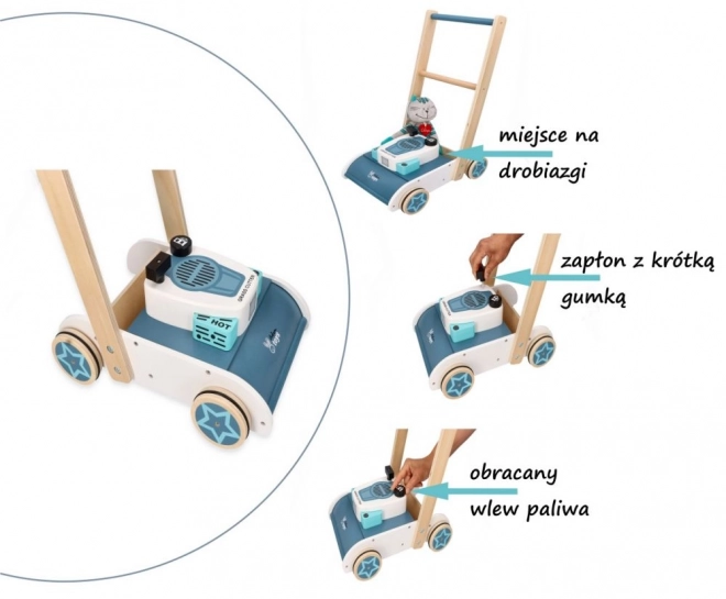 Holzspielzeug-Rasenmäher mit Sound von Adam Toys