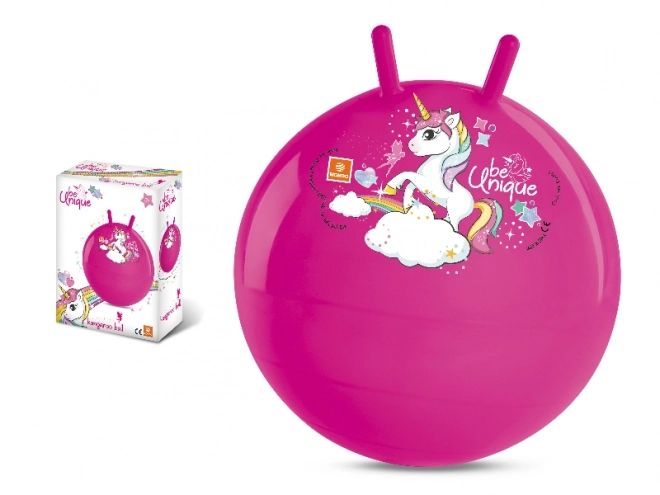 Springball mit Einhorn Motiv 50 cm