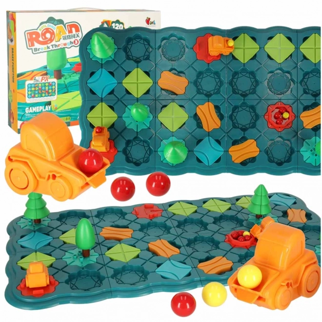 Logik Brettspiel Labyrinth mit Hindernisparcours