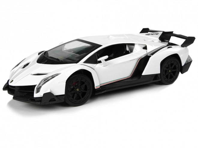 Fernebbildauto Lamborghini Veneno Weiß 1:24 mit Lichtern