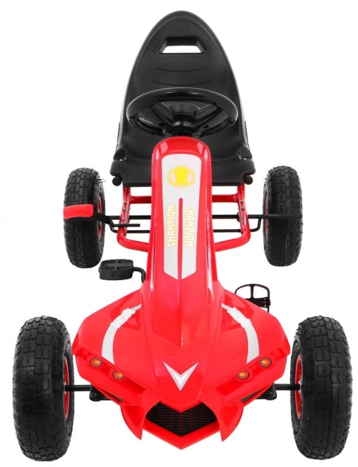 Gokart mit Pedalantrieb für Kinder ab 3 Jahren Rot