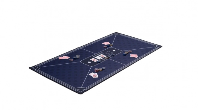 Pokerunterlage blau 118 x 59 cm