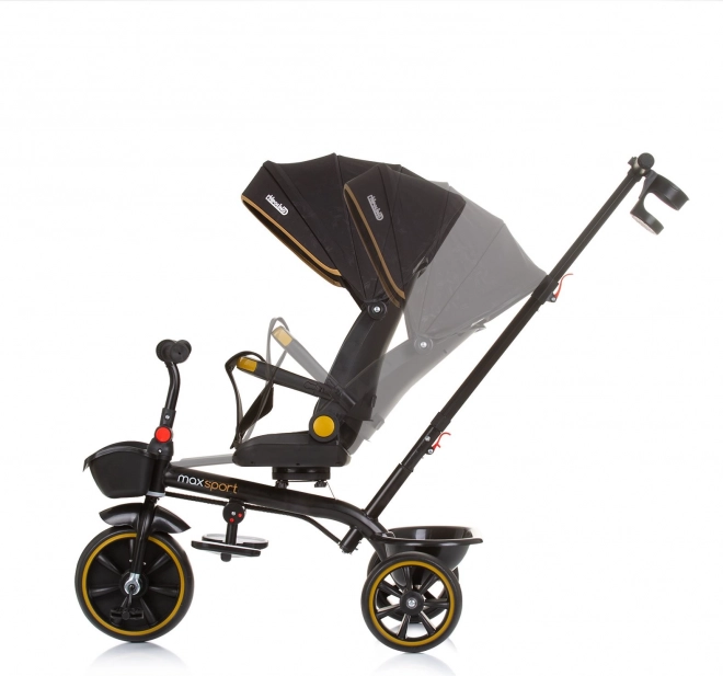 Chipolino Dreirad mit Verdeck Max Sport 2-in-1 Obsidian