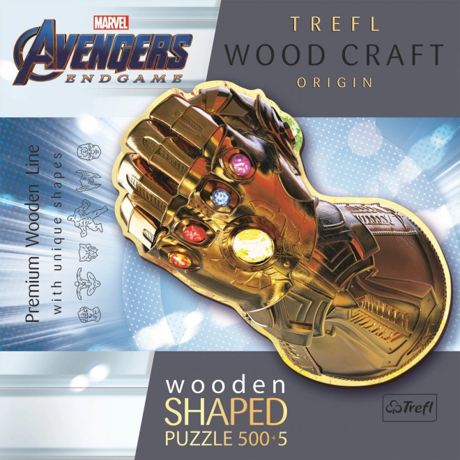 TREFL Holzpuzzle Marvel - Unendlichkeitshandschuh