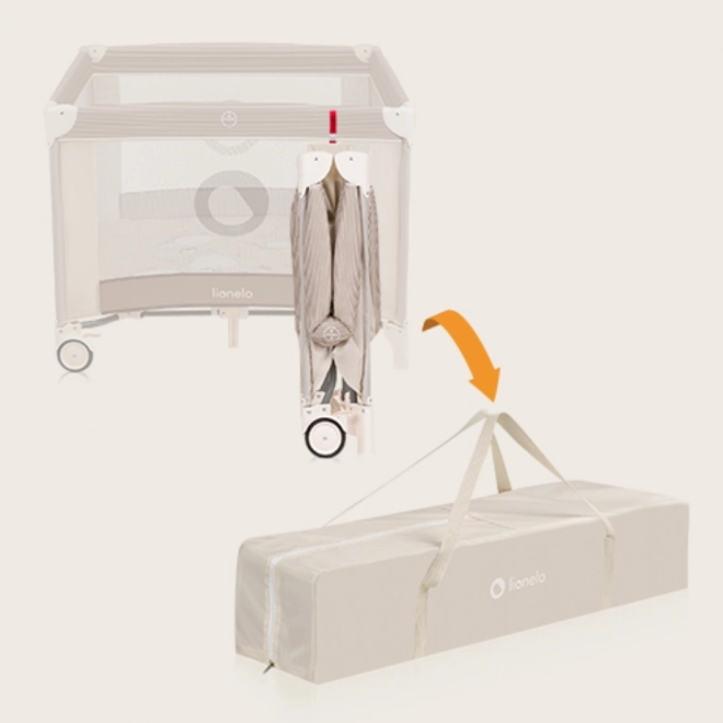 Kinderlaufstall Lionelo Bonnie Beige Sand