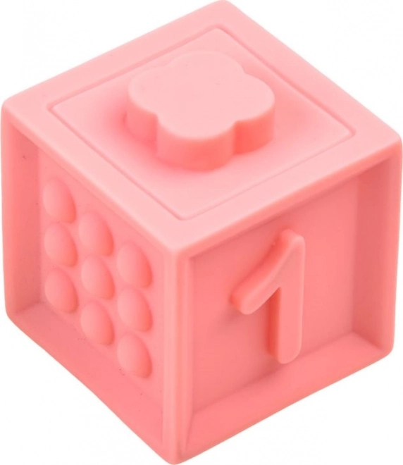 Satz weicher Gummiwürfel PIXINO mit Textur