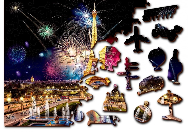 Holzpuzzle Nacht in Paris 2-in-1, 300 Teile