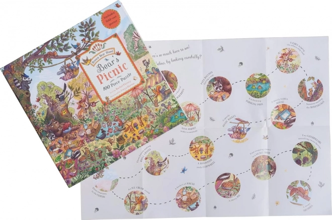 Galison Bären-Picknick Puzzle 100 Teile