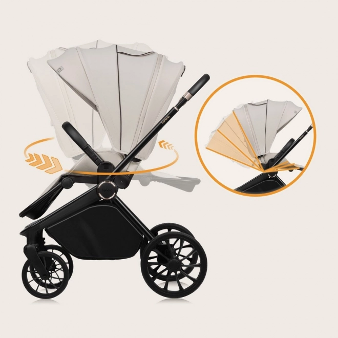 Lionelo kombinierter Kinderwagen Mika Plus 3v1 Beige
