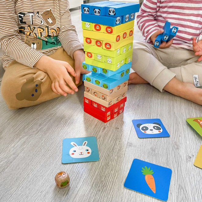 Holzspiel Jenga Tiere TOOKY TOY