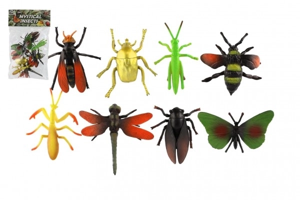 Set aus 8 Insektenfiguren