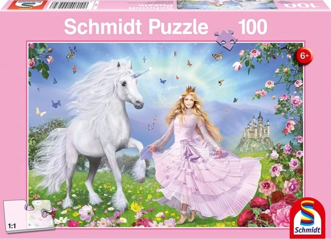 Schmidt Puzzle Prinzessin Einhorn 100 Teile