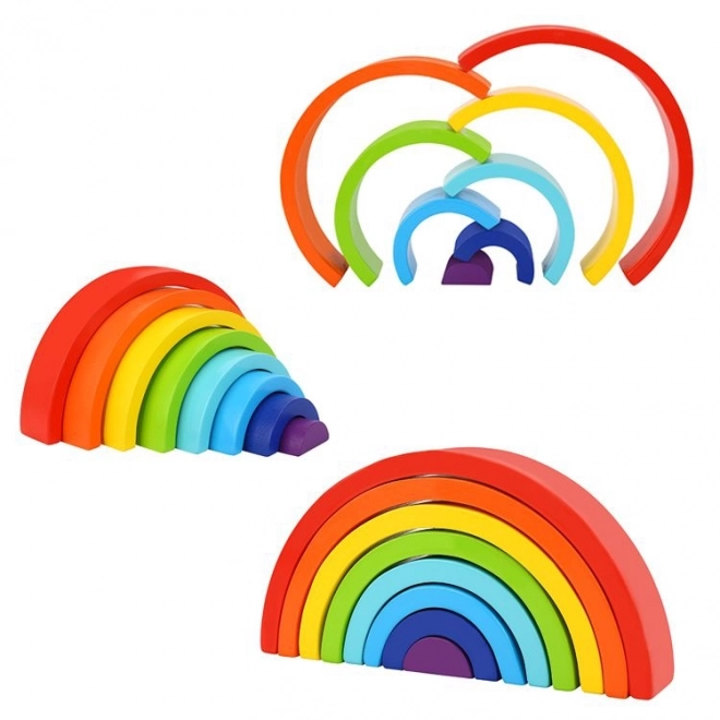 Tooky Toy Holz Regenbogen Puzzle