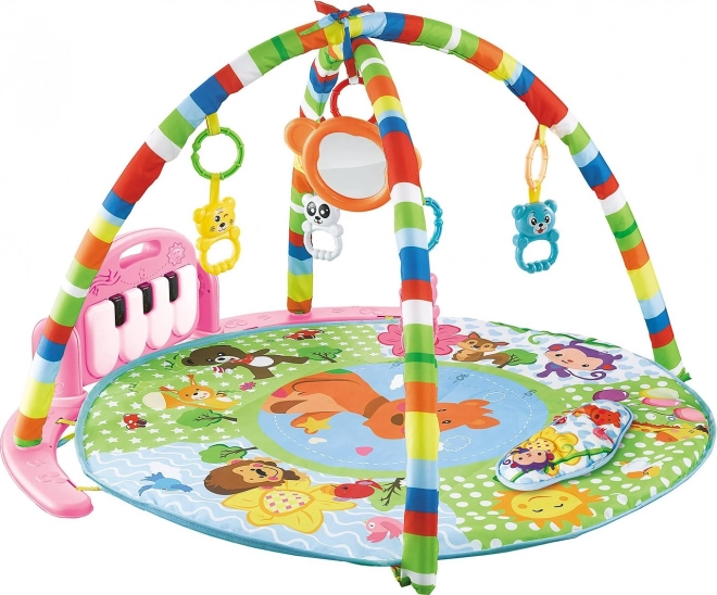 Chipolino Spieldecke mit Piano Happy Cangaroo, rosa