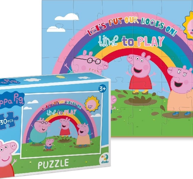 Puzzle Peppa Wutz: Regenbogen 30 Teile