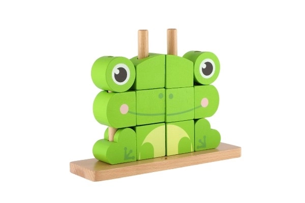 Holzpuzzle Frosch 17-teilig