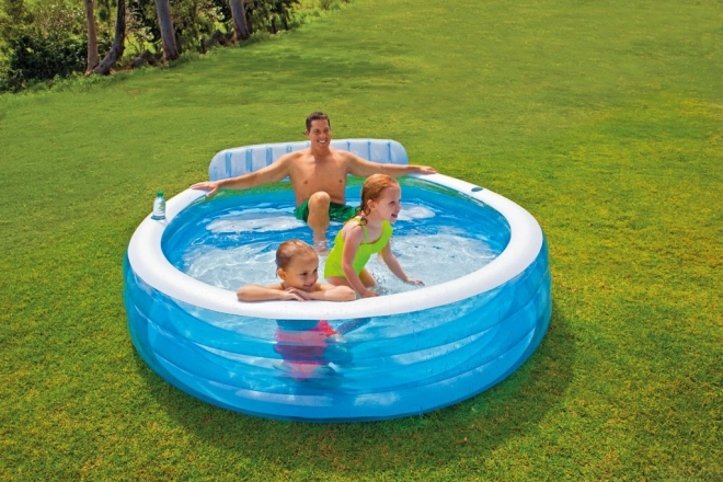 Aufblasbarer Pool Mit Sitzbereich