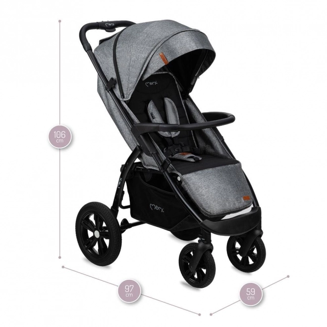 Leichter Sportkinderwagen MoMi MIYA Grau