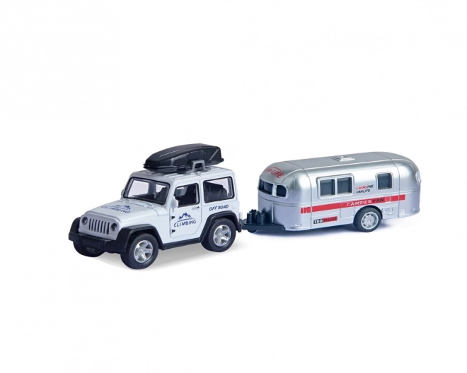 Spielzeug Jeep mit Anhänger