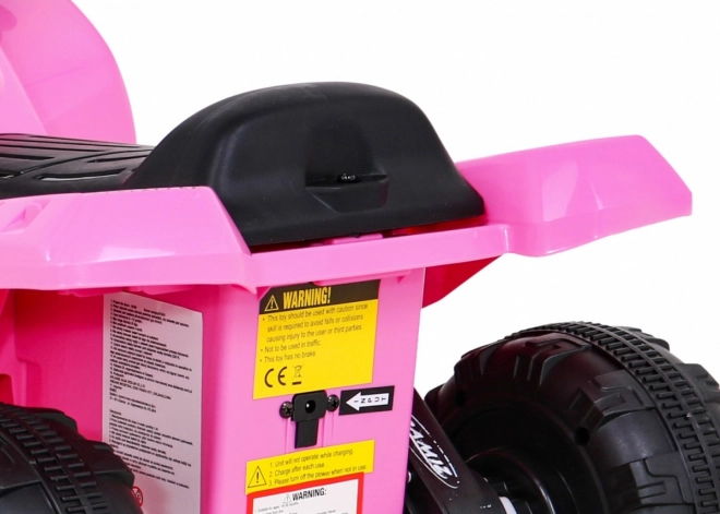 Elektrisches Kinderquad Storm Rosa mit MP3, USB und LED