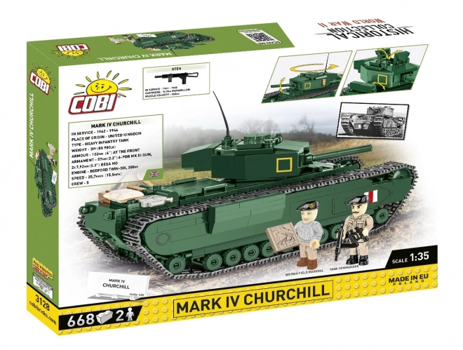 Churchill Mark IV Panzer Bausteine Set