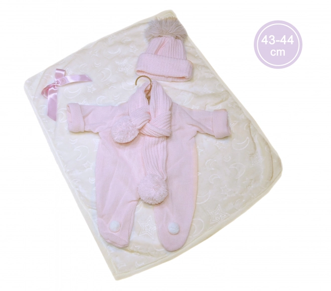 Realistische Babypuppe mit Geräuschen und weichem Körper 44 cm