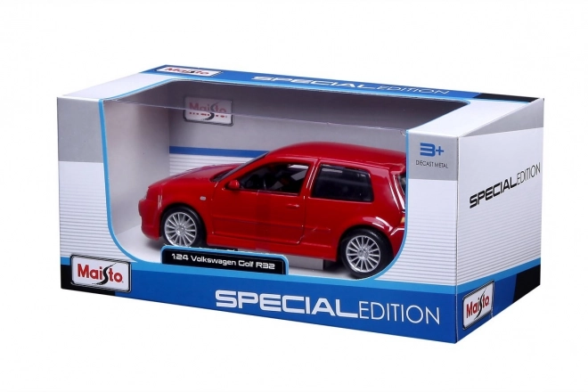 Modellauto Volkswagen Golf R32 Maisto Spezialausgabe 1:24 Rot