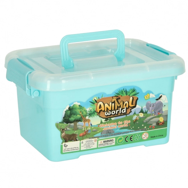 Zoo-Tierfiguren Spielset 19-teilig