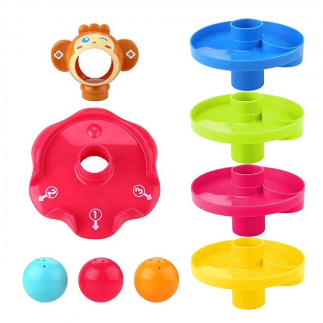 Woopie Kugelbahn Spiralset mit 3 Kugeln